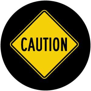Caution Diamond Sign