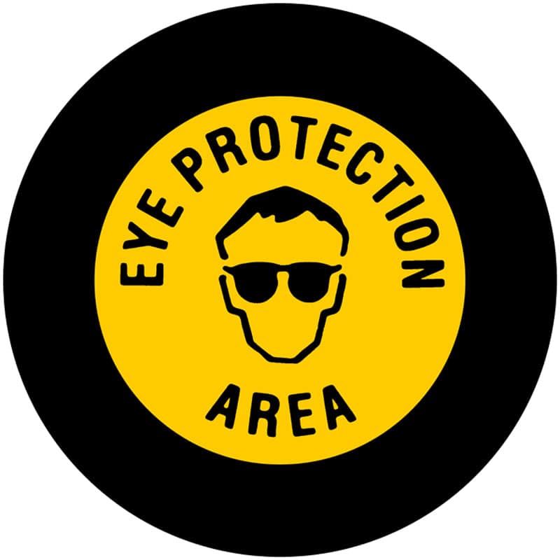 Eye Protection Area Sign
