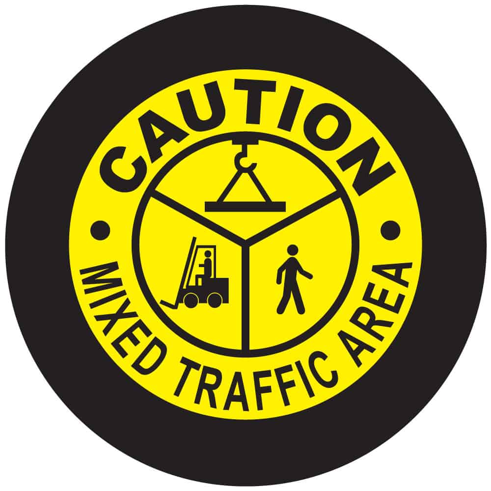 Mixed Traffic Caution Sign